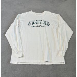 Reebok Philadelphia Eagles Long Sleeve Tee Center Logo